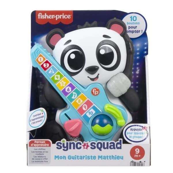 Fisher-Price-Link Squad Pandafigurer-Musikalisk aktivitetsleksak HYK95
