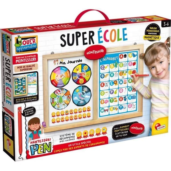 Utbildningstavla - LISCIANI - Montessori Penna - Superskola - Dagliga aktiviteter - Wheel of emotions - Montessoriskrivande