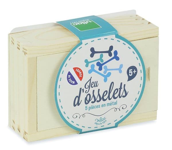Knucklebones-spel - VILAC - Randig låda - Barn - 3 år - Beige