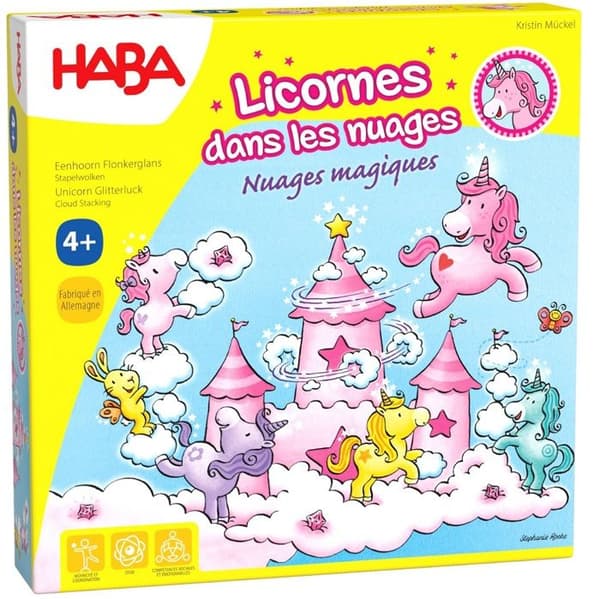 Haba - Unicorns in the Clouds Game - Magiska moln - Flerfärgad