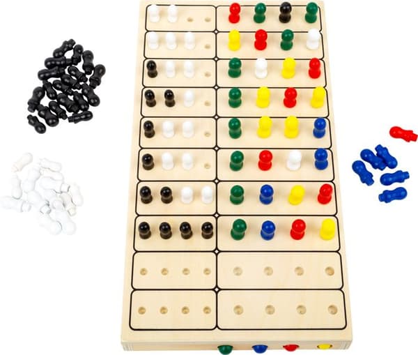 Small Foot-11364 Secret Code Logic Game, roligt pussel för 2 personer, med praktisk tygpåse att förvara, 100 st. 6678
