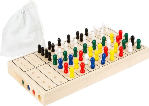 Small Foot-11364 Secret Code Logic Game, roligt pussel för 2 personer, med praktisk tygpåse att förvara, 100 st. 6678