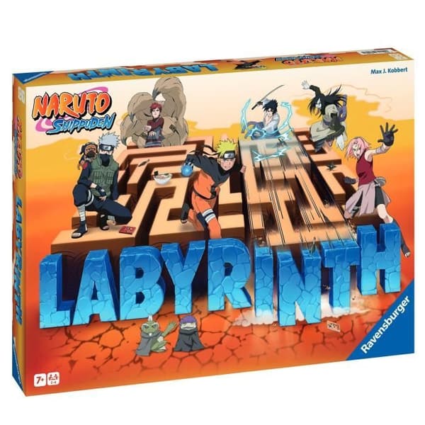 Labyrint Naruto, brädspel, Naruto Shippuden, Från 7 år, 27557, Ravensburger