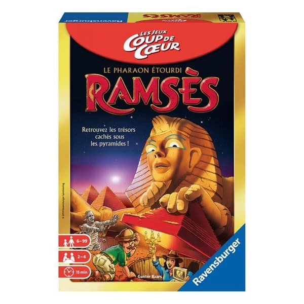 Brädspel - RAVENSBURGER - Ramses, den omtumlade farao - Äventyr och memorering - Barn 6 år och uppåt