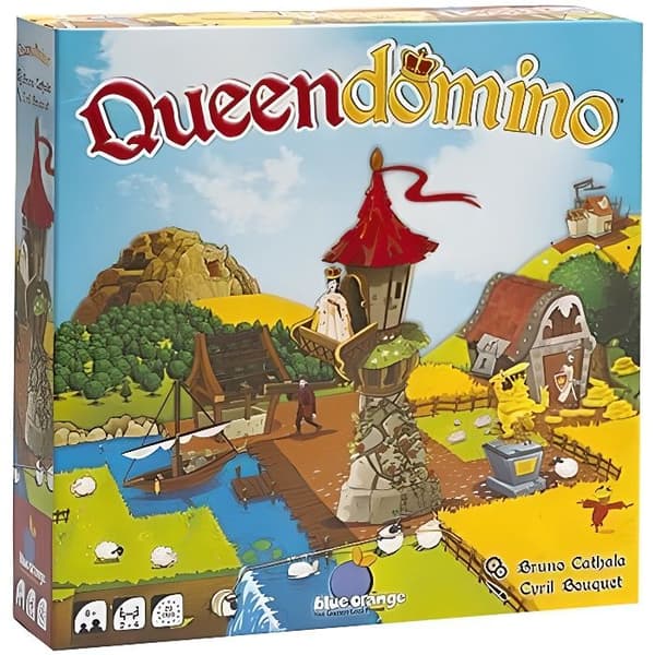 Brädspel - Blå Orange - Queendomino - Barn - Reflektion och strategispel - Gul - Flerfärgad