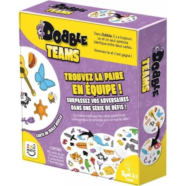 Zygomatic - Dobble Teams: Spela som ett lag - Brädspel - Från 6 år - 2 till 8 spelare - 15 minuter