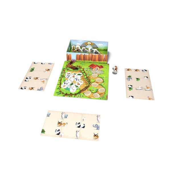 Zoo Run Iello brädspel - GENERISK - KVM SWITCH - För vuxna - Från 4 år - Flerfärgad