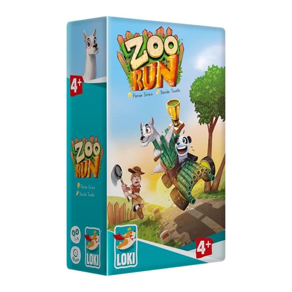 Zoo Run Iello brädspel - GENERISK - KVM SWITCH - För vuxna - Från 4 år - Flerfärgad