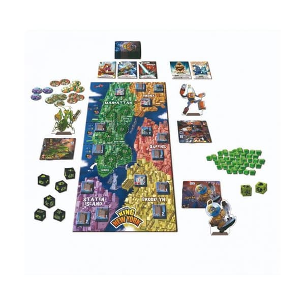 King of New York brädspel - IELLO - Fransk version - För 2 spelare eller fler - Spellängd: 30 min