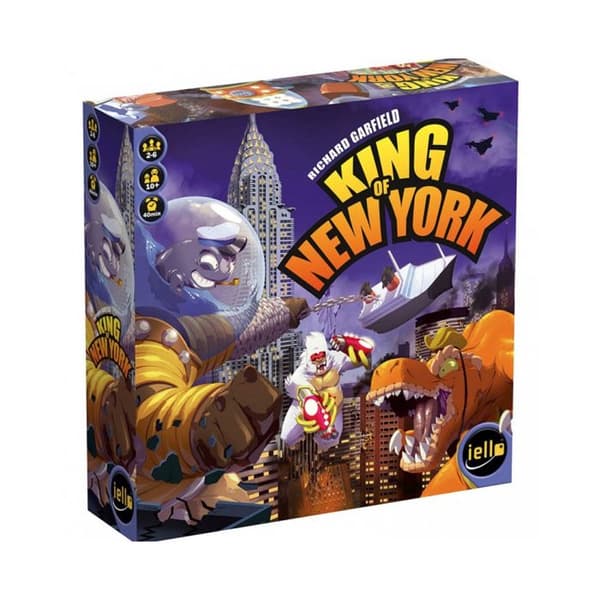 King of New York brädspel - IELLO - Fransk version - För 2 spelare eller fler - Spellängd: 30 min