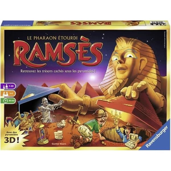 Ramsès - Ravensburger - Brädspelsfamilj - Minnesspel - Från 7 år