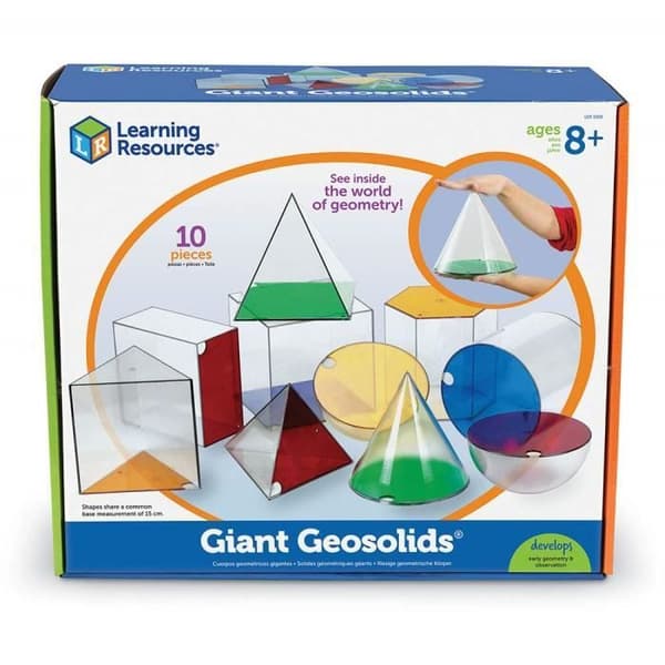 Pedagogisk leksak - LÄRRESURSER - Jätte geometriska former - Transparent - Grön - Blandat