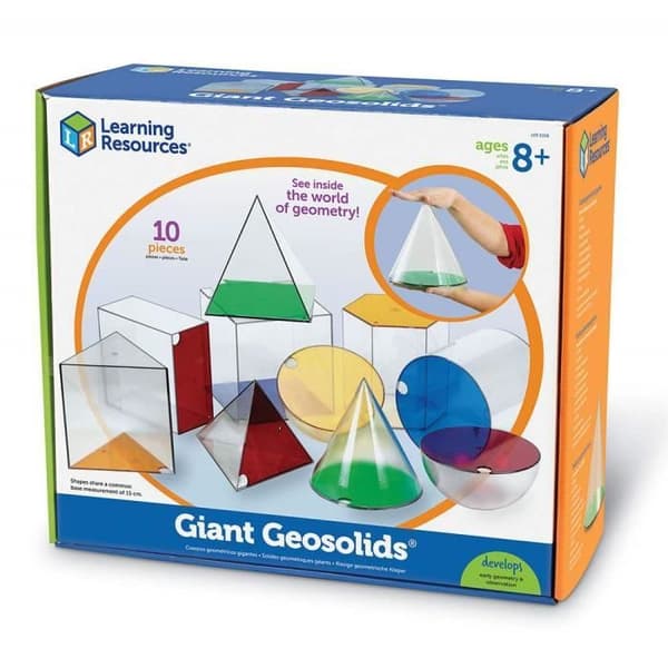 Pedagogisk leksak - LÄRRESURSER - Jätte geometriska former - Transparent - Grön - Blandat