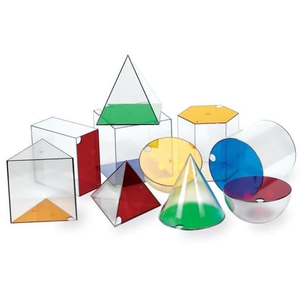 Pedagogisk leksak - LÄRRESURSER - Jätte geometriska former - Transparent - Grön - Blandat