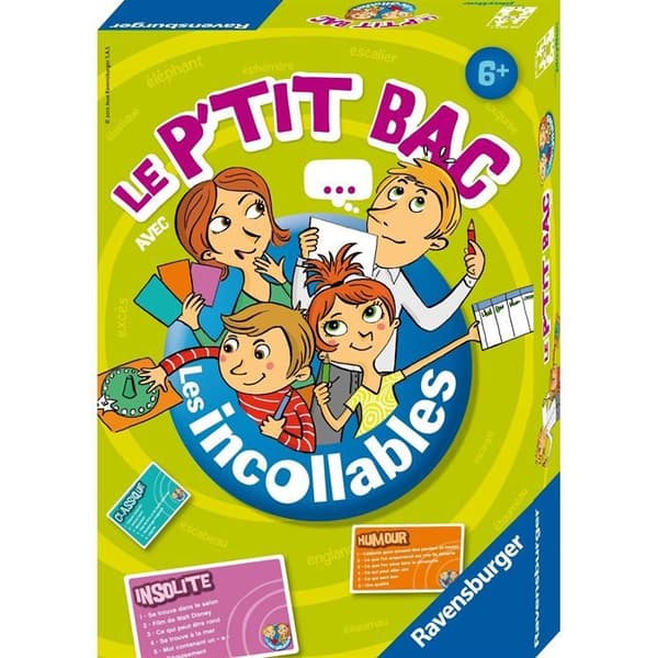 LES INCOLLABLES Le P'tit bac - Ravensburger - Brädspel för barn - Revisited Petit Bac, originellt och roligt - Från 6 år