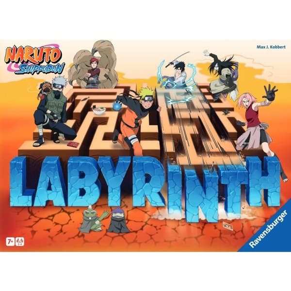 Labyrint Naruto, brädspel, Naruto Shippuden, Från 7 år, 27557, Ravensburger