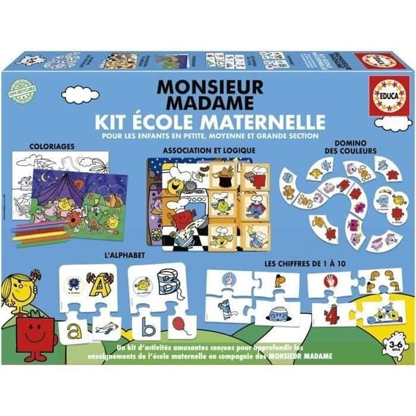 Lärspel - EDUCA - Monsieur Madame - Kindergarten Kit