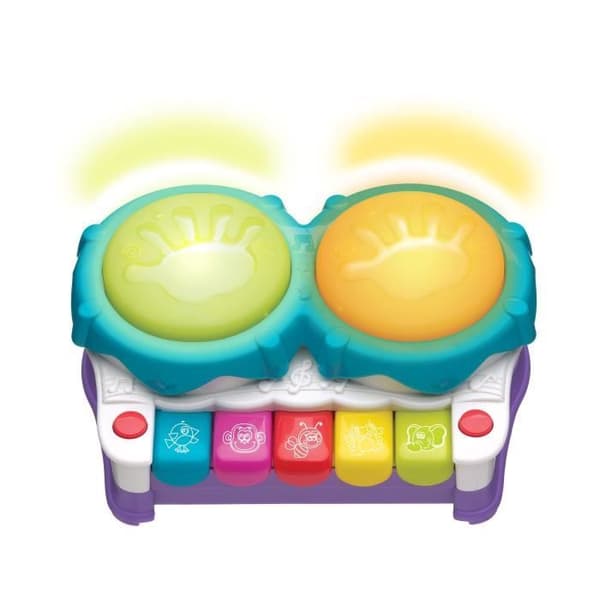 Tam-tam piano för bebisar - PLAYGRO - 5 melodier - djurljud - rytmiska ljus