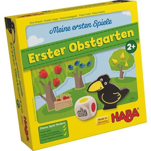 HABA 4655 - Mina första spel - Min första fruktträdgård - Samarbetsspel - Tysk låda med instruktioner på franska