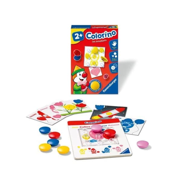 Colorino Emotions - Pedagogiskt spel - Lära sig färger - Kreativa aktiviteter för barn - Ravensburger - Från 2 år