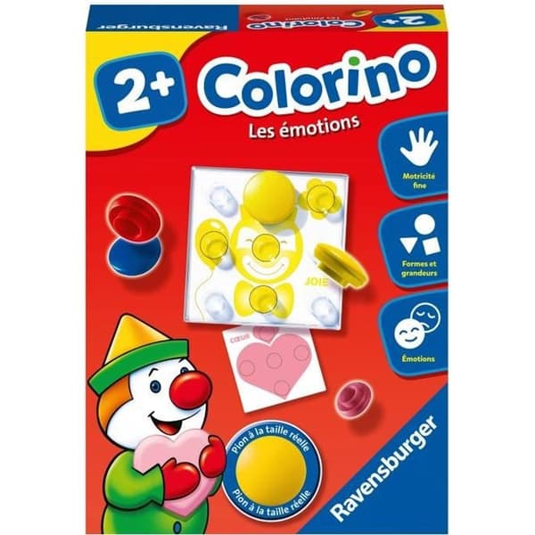Colorino Emotions - Pedagogiskt spel - Lära sig färger - Kreativa aktiviteter för barn - Ravensburger - Från 2 år