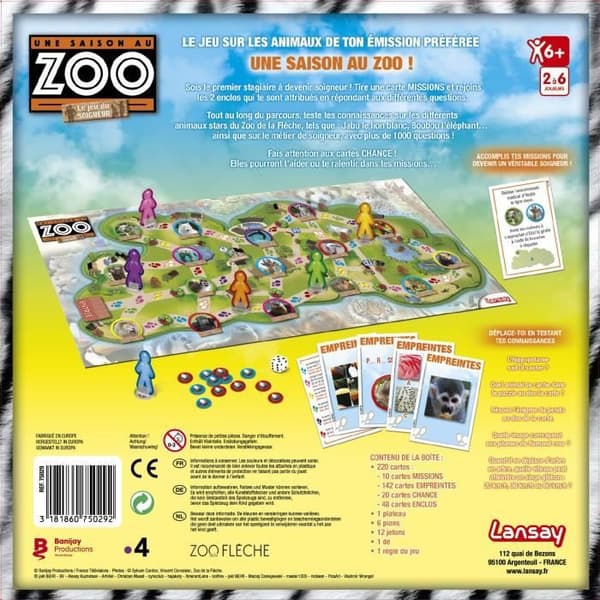 LANSAY - A SEASON AT THE ZOO® - The Game of the Healer - Brädspel - 2 till 6 spelare - Från 6 år