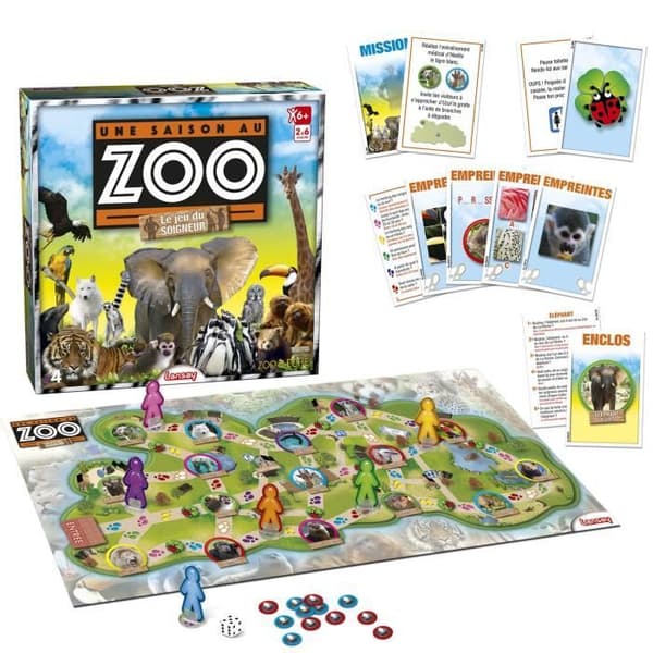 LANSAY - A SEASON AT THE ZOO® - The Game of the Healer - Brädspel - 2 till 6 spelare - Från 6 år