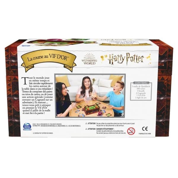 Harry Potter brädspel The Run for the Snitch - Reproduktion av Quidditch-kistan - Hastighet och action