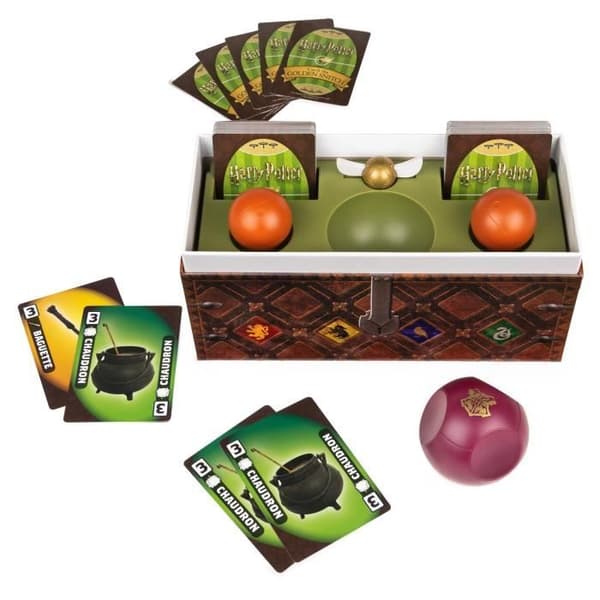 Harry Potter brädspel The Run for the Snitch - Reproduktion av Quidditch-kistan - Hastighet och action
