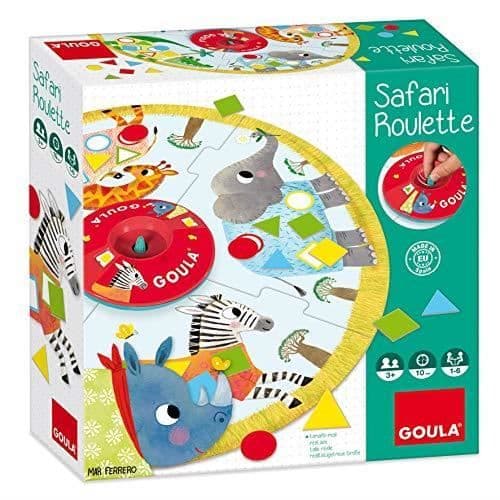Brädspel - GOULA - Safari Roulette 53156 - Ålder 3 och uppåt - Flerfärgad - 10 min