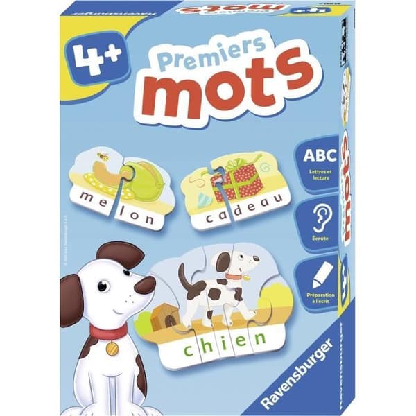 Första orden - Pedagogiskt spel - Läsförberedelse - Ravensburger - Från 4 år