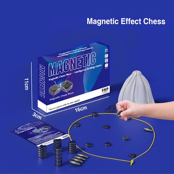 Magneettinen shakkipeli Puzzle Strategiapeli Lautapeli - Hauska magneettinen lautapeli Joululahjat
