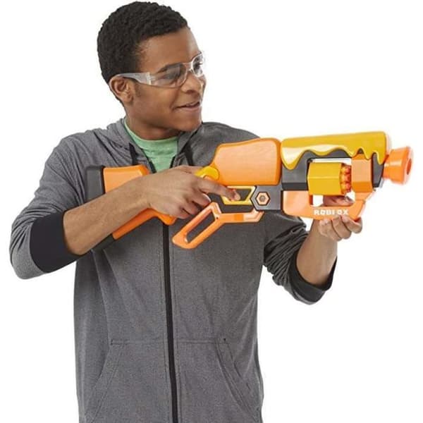 NERF Gun Launcher Roblox Adoptera mig! Bin! - HASBRO - Modell för barn - 8 pilar ingår