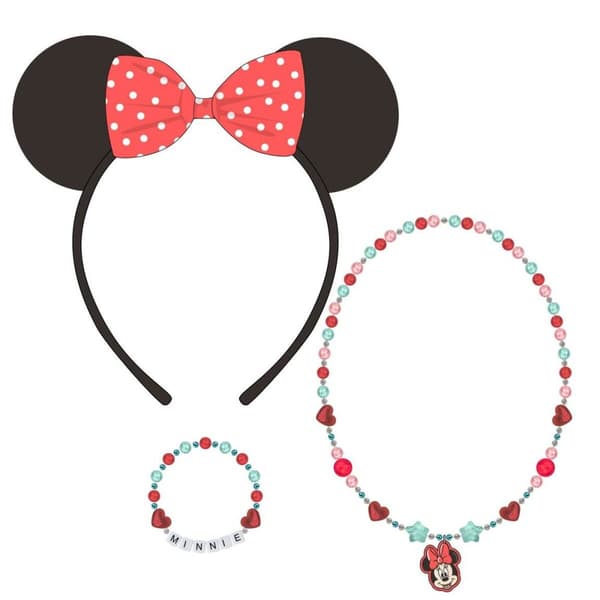 Necklace and Bracelets set Minnie Mouse