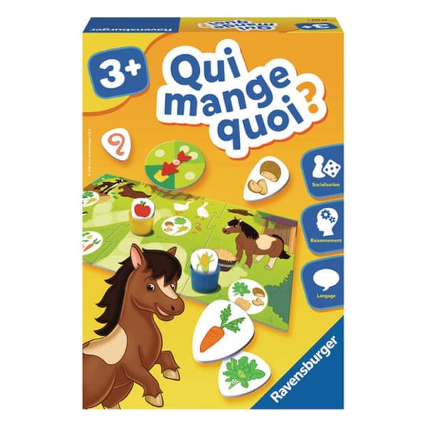 RAVENSBURGER Pedagogiskt spel Vem äter vad? - 3 år och +