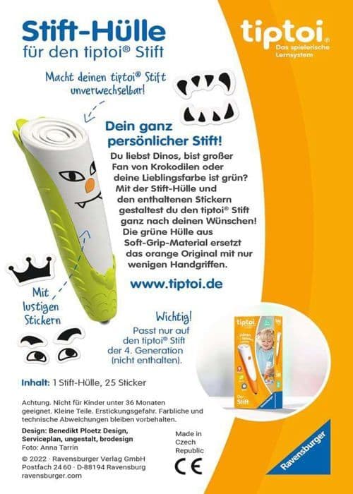 Brädspel - Ravensburger brädspel - 00151 - Tiptoi, , Grön, Liten