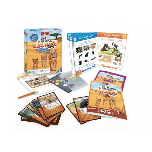Nature Escape Challenges - Survival Mission - BIOVIVA - Undersökningsspel för barn från 7 år och uppåt