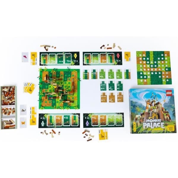 Lego® Monkey Palace - Asmodee - Bygg din väg till seger tegel för tegel! - 10 år och över - 2 till 4 spelare - 45 min