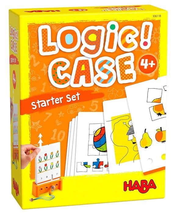 HABA - LogiCASE Starter Set 4+ - Pusselspel för logiskt tänkande och koncentration - 77 pussel per kit - Barn 4+