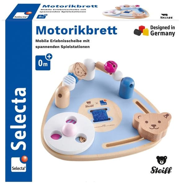 Motorikplatta - Selecta - Steiff Björn - Trä - 12 månader - Ekologiskt ansvarsfull.