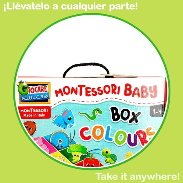 Lærerigt Spil Lisciani Giochi 26 x 6 x 26 cm Farver Montessori-metoden 61 Dele (6 enheder)