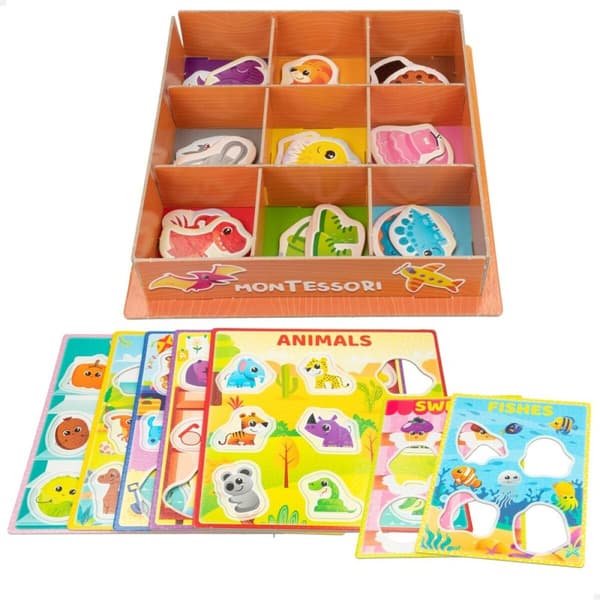Lærerigt Spil Lisciani Giochi 26 x 6 x 26 cm Farver Montessori-metoden 61 Dele (6 enheder)