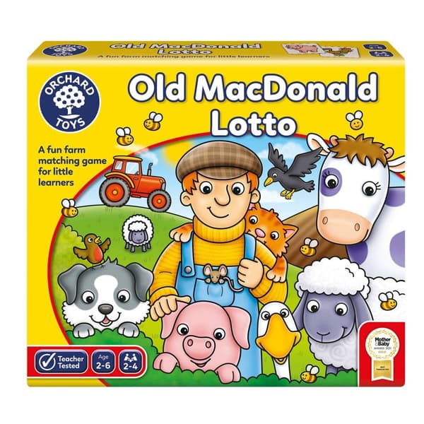 Opettavainen peli Orchard Old Macdonald Lotto (FR)