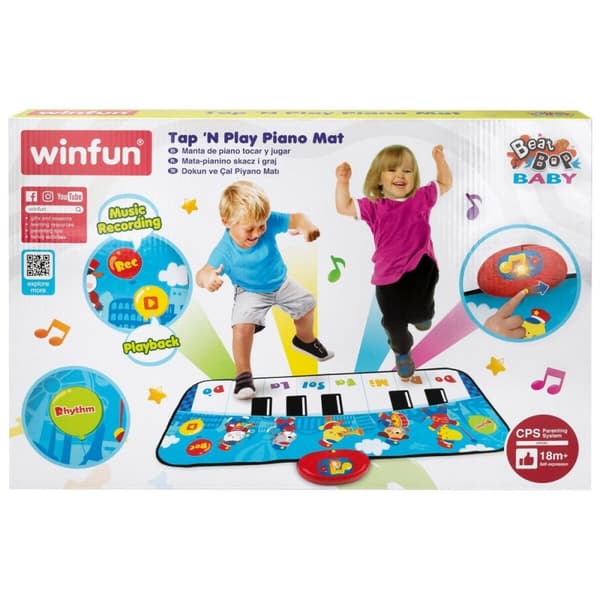 Lelupiano Winfun 90 x 0,5 x 38 cm Sininen eläimet (6 osaa)