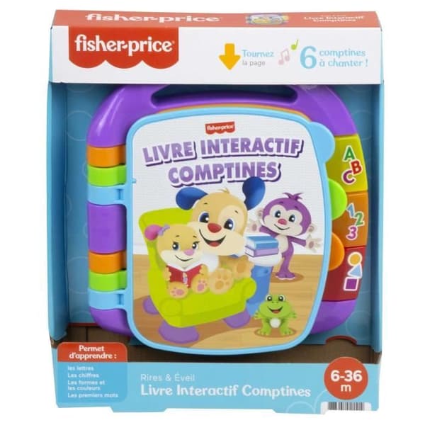 Fisher-Price - Interactive Book Nursery Rhymes - Baby Book - 6 månader och + CDH39