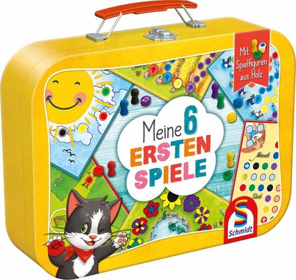 Schmidt - 40591 - Spiele Meine 6 Metallförvaringslåda för barn Flerfärgad - tysk version
