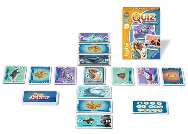 Ravensburger - 00192 - tiptoi Unterwasser Quiz Game för barn från 6 år för 1 till 4 spelare