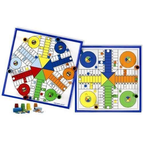 Aquamarine Games -nbsp-ndash-nbspLudo för 4-nbsp- och 6-nbsp-spelare, bordsuppsättning (compudid ) - CPES02