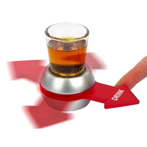 SHOTGAME: Spin The Arrow Apero-spel med snapsglas och Spinning Arrow