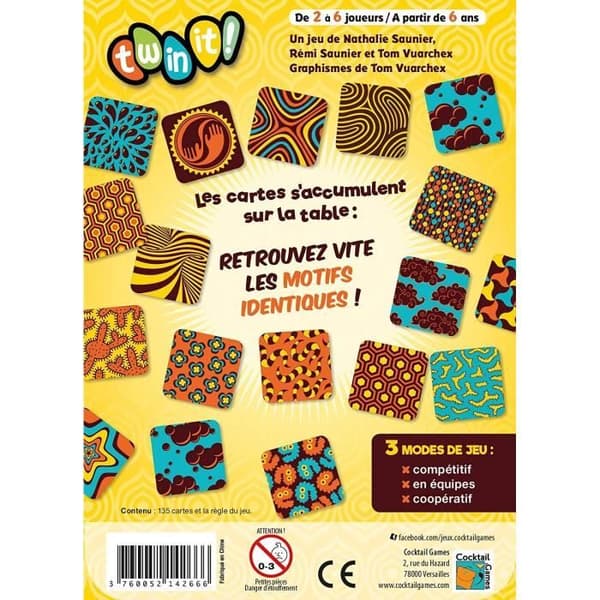Brädspel - ASMODEE - Twin It! - Festspel - 2 spelare eller fler - 20 min